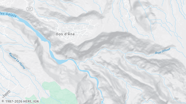 Carte de la zone d'intervention à La Possession