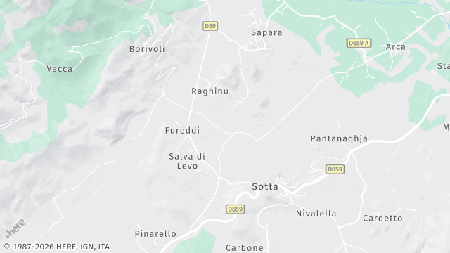 Carte de la zone d'intervention à Sotta