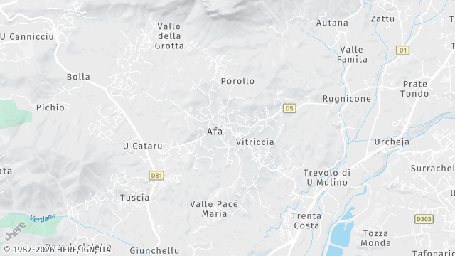 Carte de la zone d'intervention à Afa