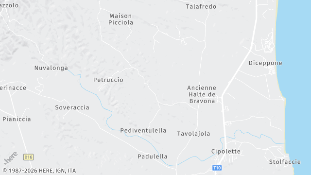 Carte de la zone d'intervention à Linguizzetta