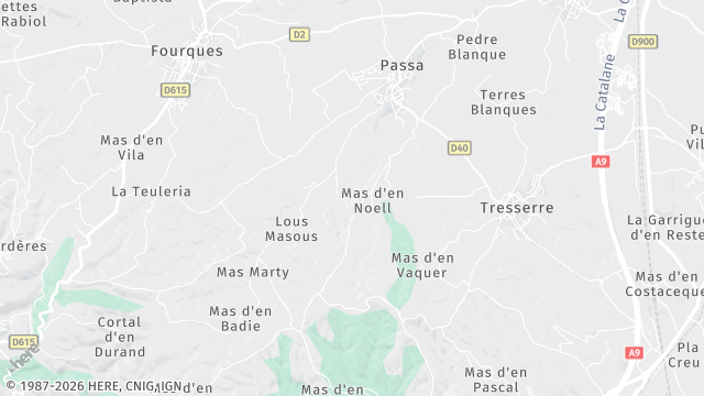 Carte de la zone d'intervention à Passa