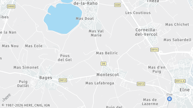 Carte de la zone d'intervention à Montescot