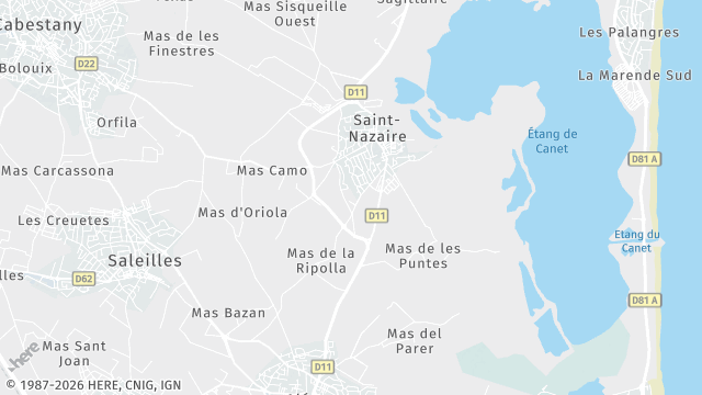 Carte de la zone d'intervention à Saint-Nazaire