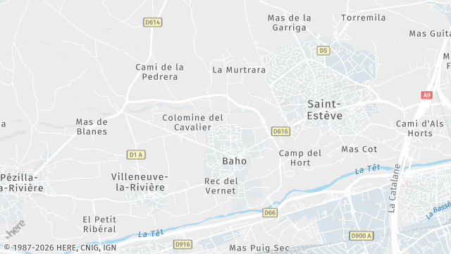 Carte de la zone d'intervention à Baho