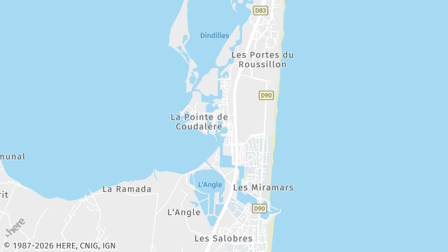 Carte de la zone d'intervention à Le Barcarès