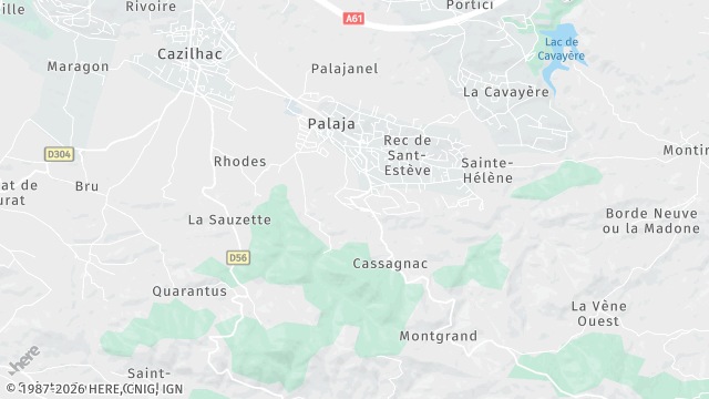 Carte de la zone d'intervention à Palaja