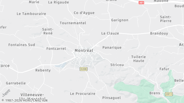 Carte de la zone d'intervention à Montréal