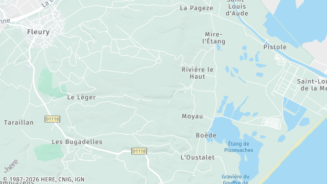 Carte de la zone d'intervention à Fleury