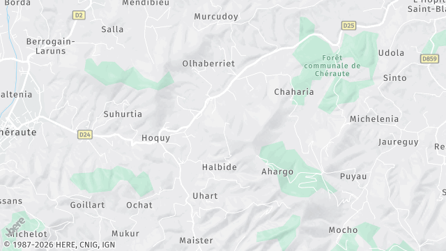 Carte de la zone d'intervention à Chéraute