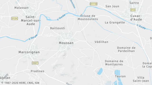 Carte de la zone d'intervention à Moussan