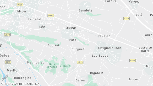 Carte de la zone d'intervention à Ousse