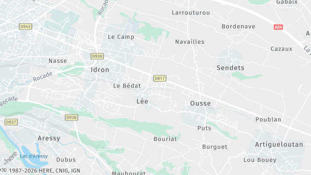 Carte de la zone d'intervention à Lée