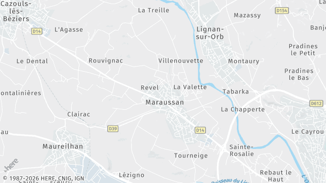 Carte de la zone d'intervention à Maraussan