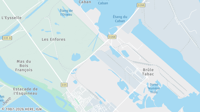 Carte de la zone d'intervention à Port-Saint-Louis-du-Rhône