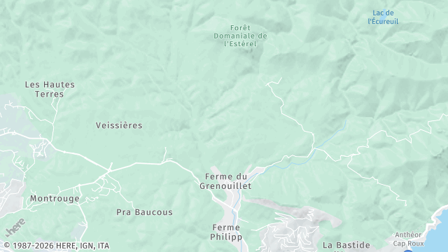 Carte de la zone d'intervention à Saint-Raphaël