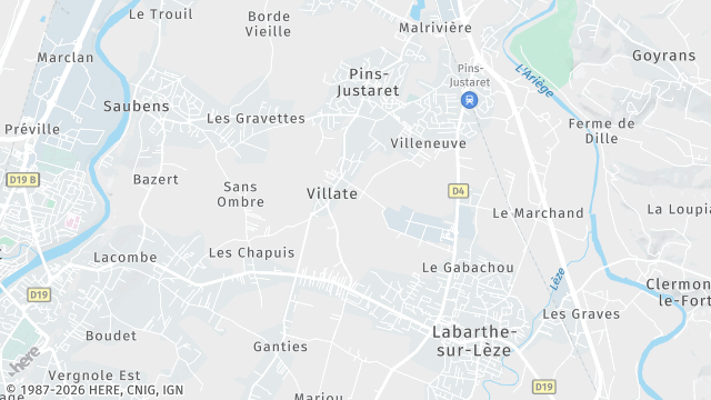 Carte de la zone d'intervention à Villate