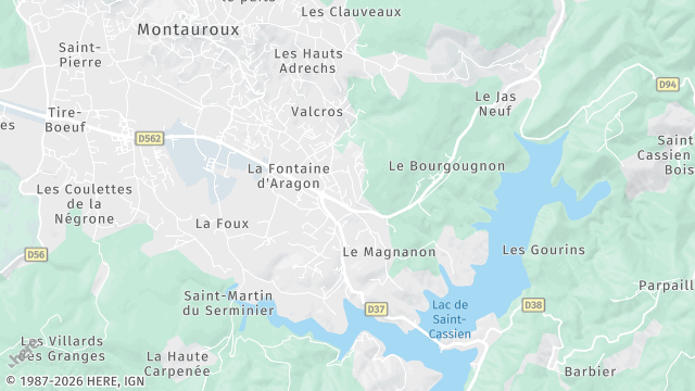 Carte de la zone d'intervention à Montauroux