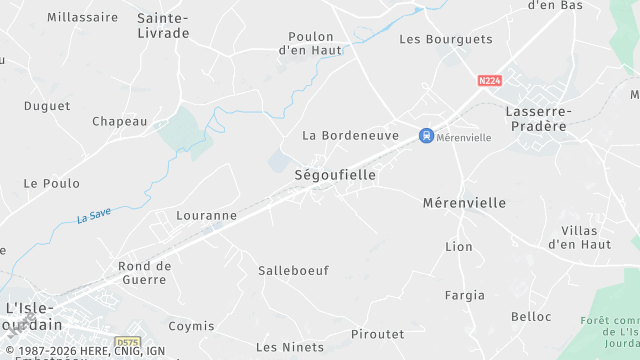 Carte de la zone d'intervention à Ségoufielle