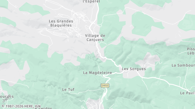 Carte de la zone d'intervention à Montferrat