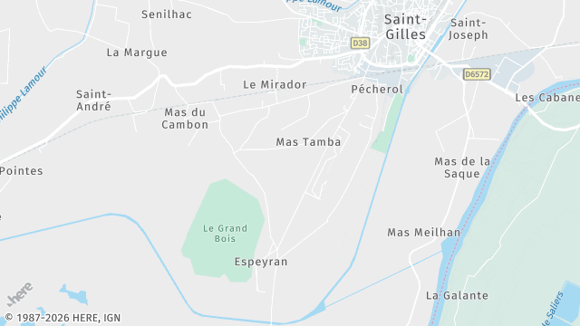 Carte de la zone d'intervention à Saint-Gilles