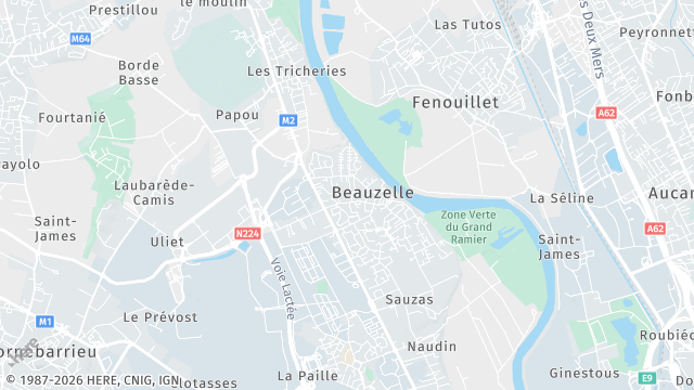 Carte de la zone d'intervention à Beauzelle