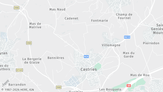 Carte de la zone d'intervention à Castries