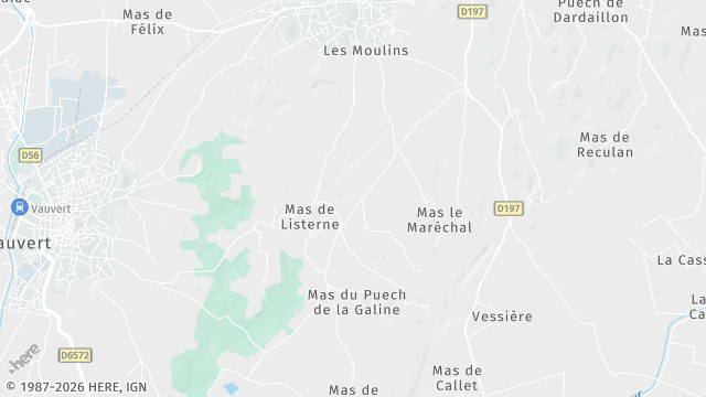 Carte de la zone d'intervention à Beauvoisin