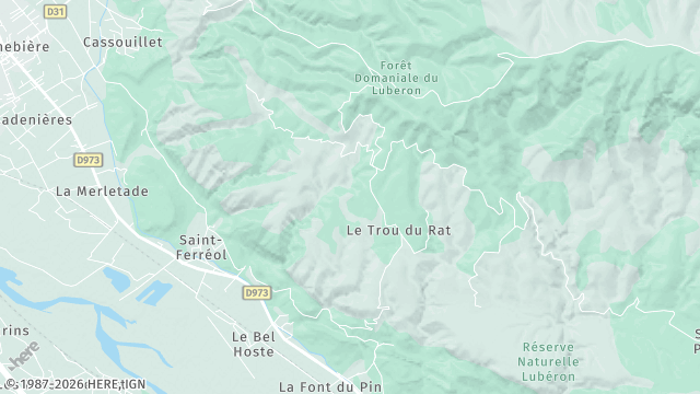 Carte de la zone d'intervention à Cheval-Blanc