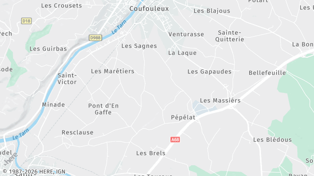 Carte de la zone d'intervention à Coufouleux