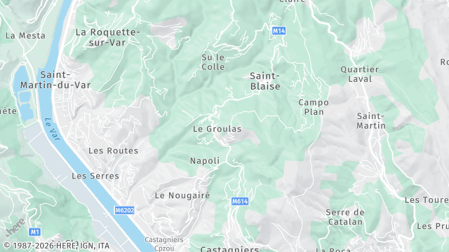Carte de la zone d'intervention à Saint-Blaise