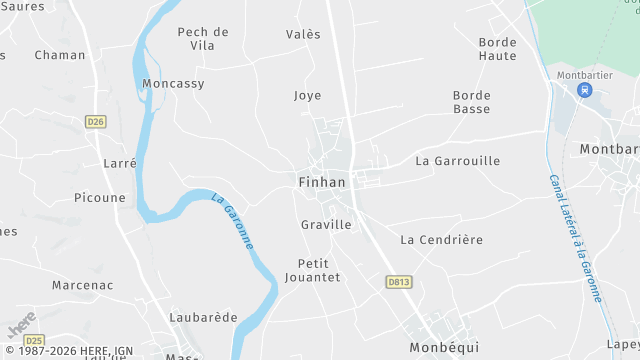 Carte de la zone d'intervention à Finhan