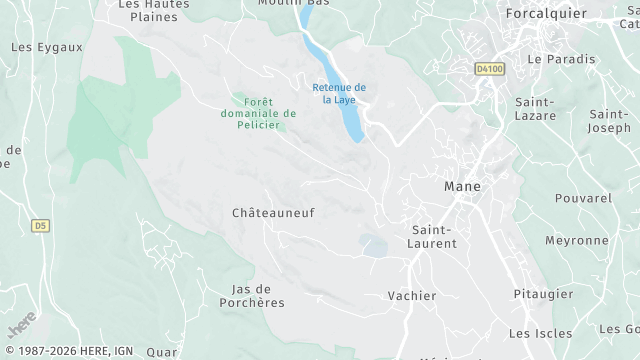 Carte de la zone d'intervention à Mane