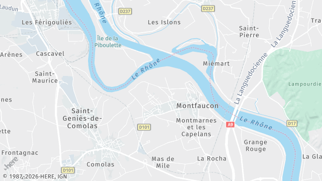 Carte de la zone d'intervention à Montfaucon
