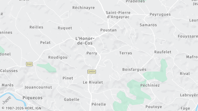 Carte de la zone d'intervention à L'Honor-de-Cos