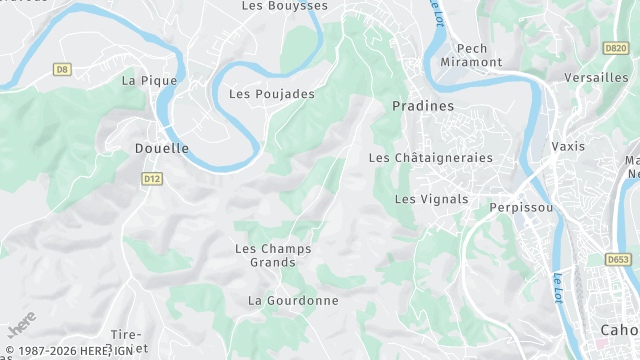 Carte de la zone d'intervention à Pradines