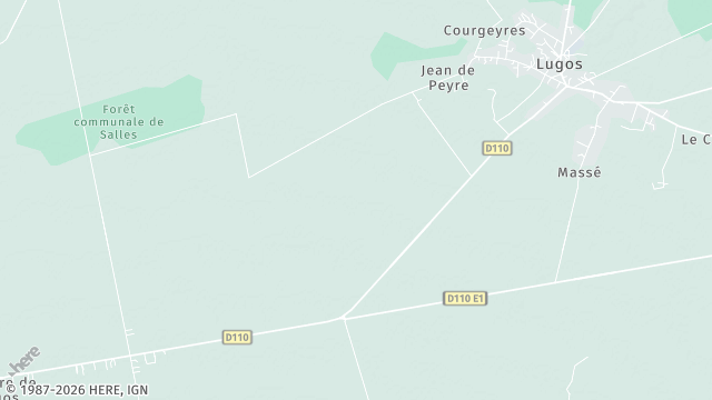 Carte de la zone d'intervention à Lugos