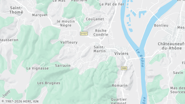 Carte de la zone d'intervention à Viviers