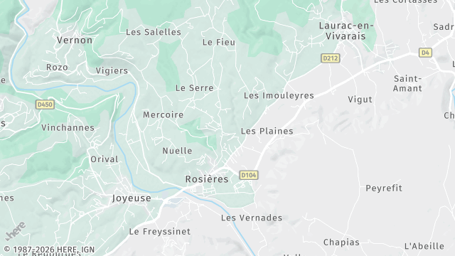 Carte de la zone d'intervention à Rosières