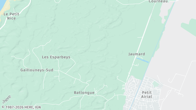 Carte de la zone d'intervention à La Teste-de-Buch