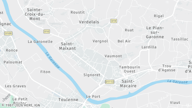 Carte de la zone d'intervention à Saint-Maixant