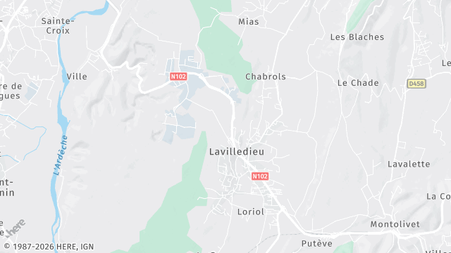 Carte de la zone d'intervention à Lavilledieu