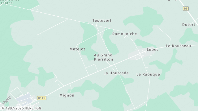 Carte de la zone d'intervention à Audenge