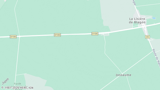 Carte de la zone d'intervention à Lanton