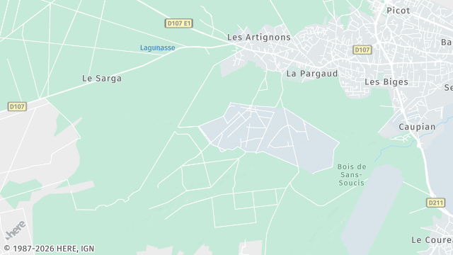 Carte de la zone d'intervention à Saint-Médard-en-Jalles