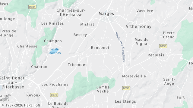 Carte de la zone d'intervention à Margès