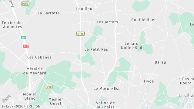 Carte de la zone d'intervention à Saint-Savin