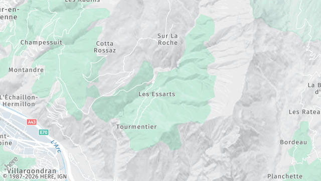 Carte de la zone d'intervention à Saint-Julien-Mont-Denis
