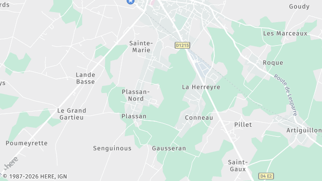 Carte de la zone d'intervention à Lesparre-Médoc