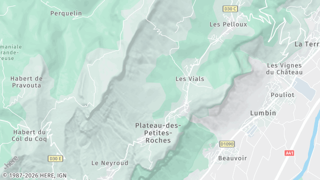 Carte de la zone d'intervention à Plateau-des-Petites-Roches