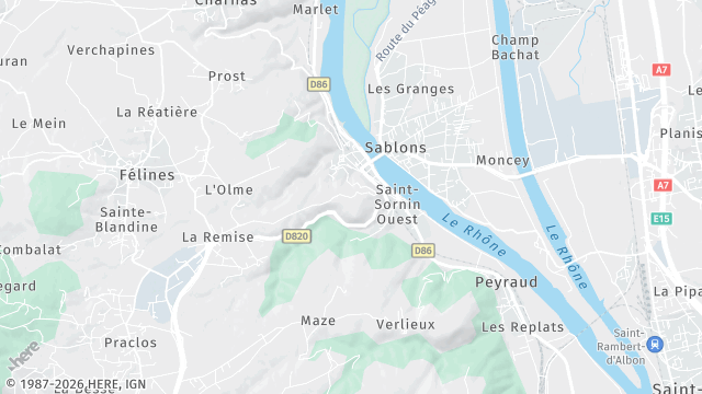 Carte de la zone d'intervention à Serrières